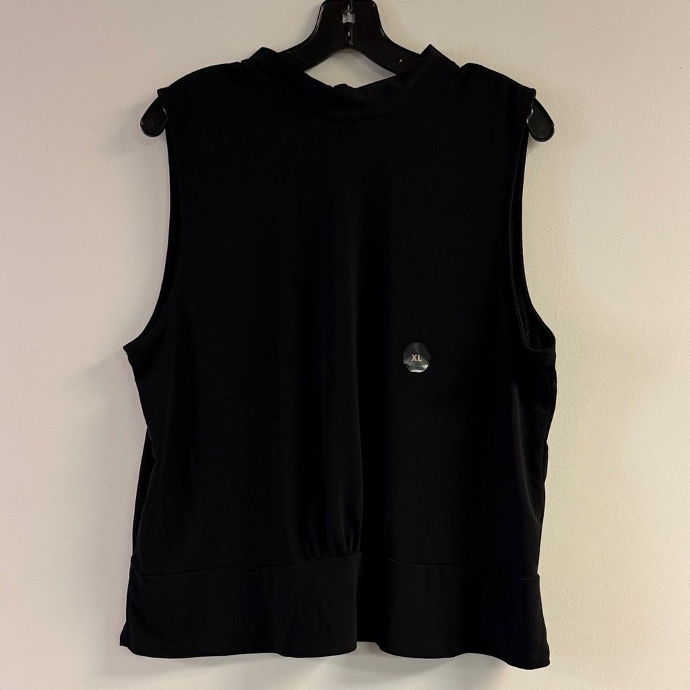 NWT Banana Republic Black Sleeveless Back Tie Top Size XL